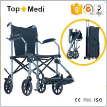 Легкая дорожная алюминиевая инвалидная коляска Topmedi с ручным управлением